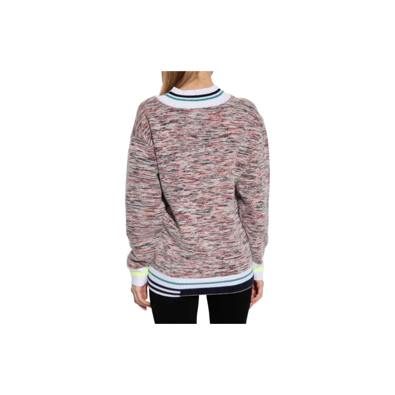 LACOSTE Sweater Women's Red White-2