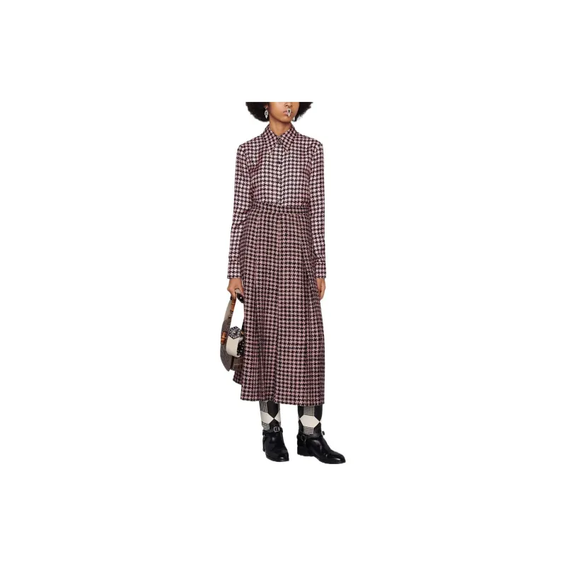 GUCCI Casual Long Skirts Women's Brown-1