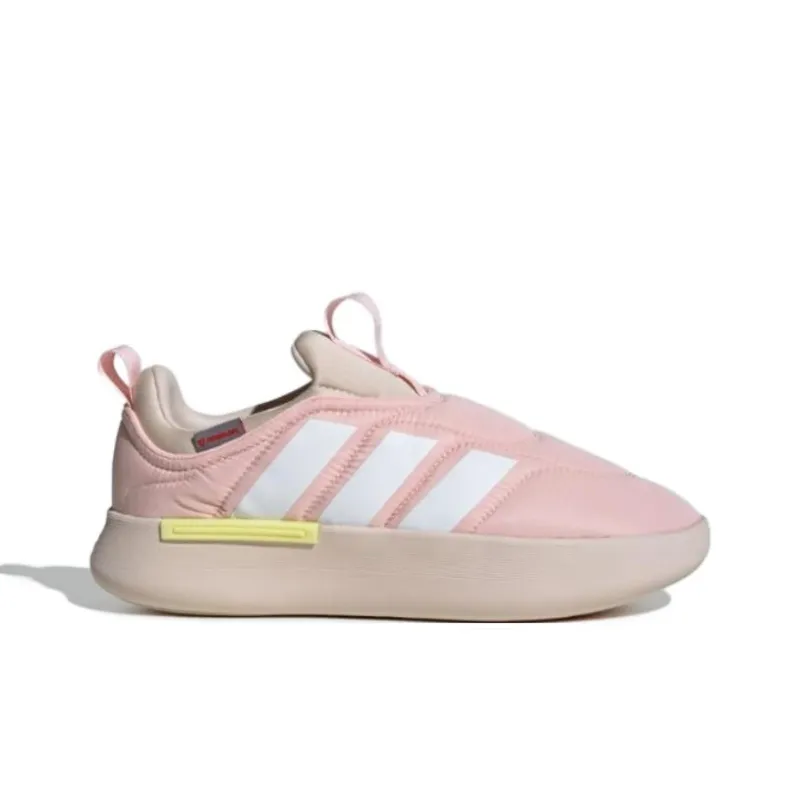 Adidas Adipuff Anti Slip And Wear Resistant Warm Low Top Casual Shoes Unisex Pink-1