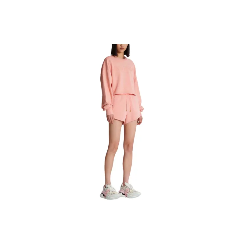 BALMAIN Logo Embroidered Vintage Sweatshirt-3