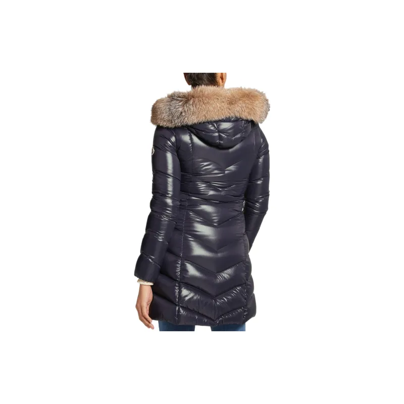 Moncler Parka Coats Women's Dark Blue-2