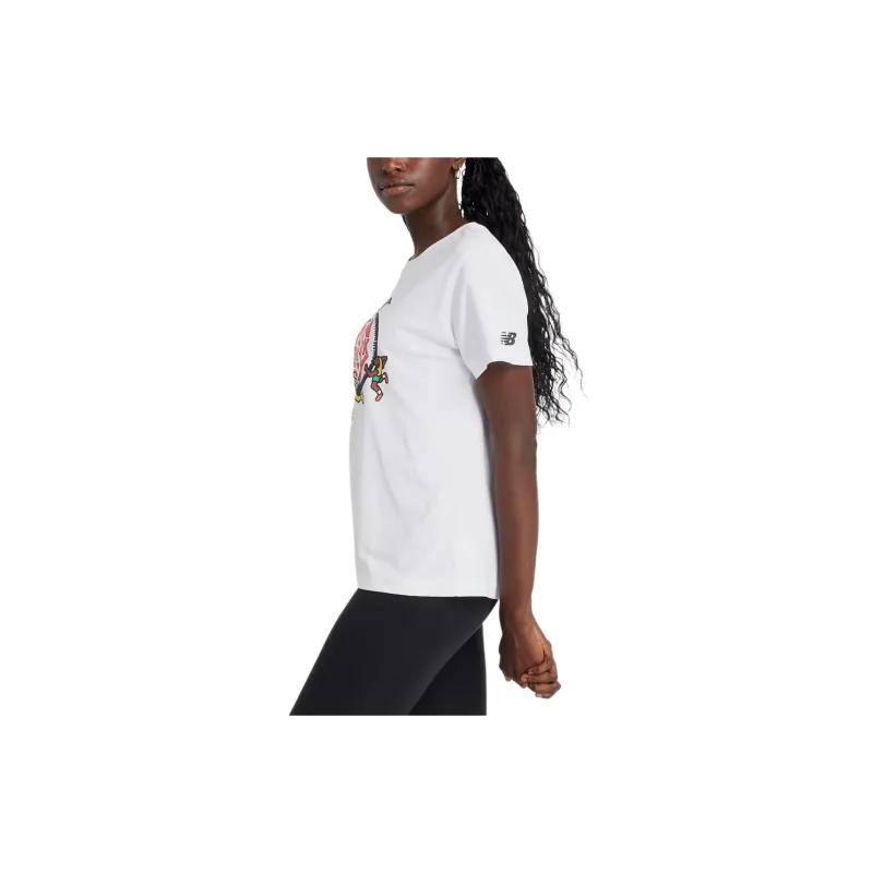 New Balance NYRR Boroughs Graphic T-Shirt Women's White-4