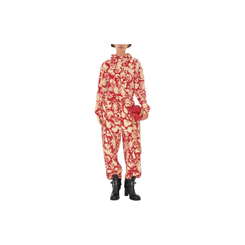 Burberry SS24 Knitted Sports Pants Women's Red-2