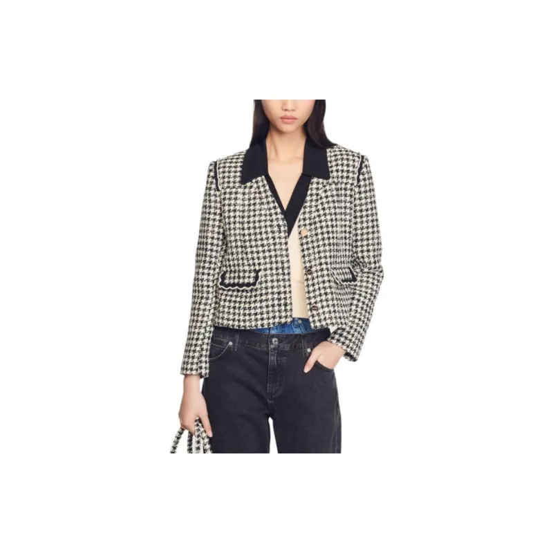 Sandro Business Suits Women's Black/White-2