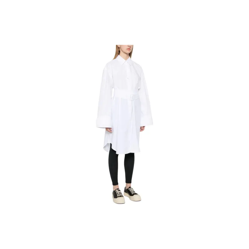 JW Anderson Double Wrap Belted Shirt Dress-3