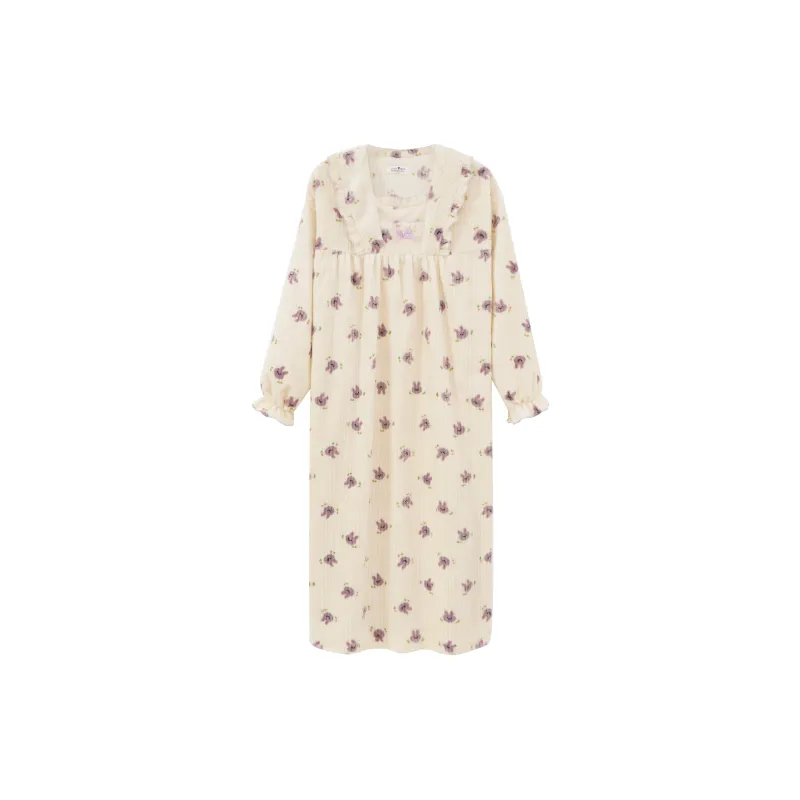 Ta Yan Winter Nightgown Women's Apricot-0