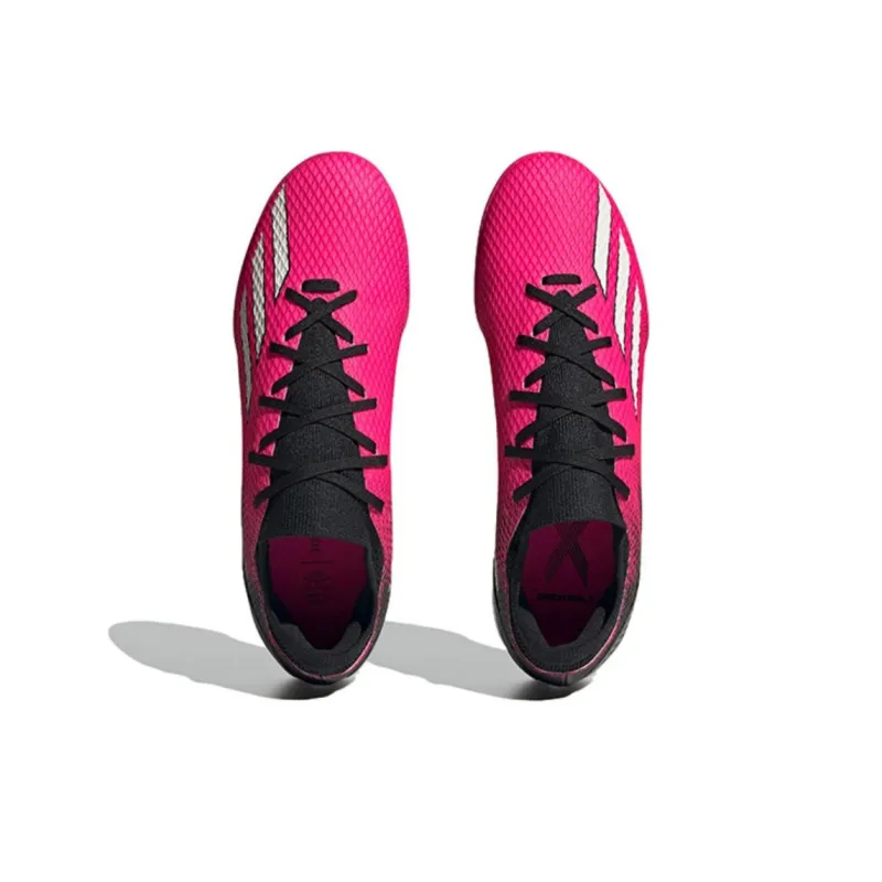 Adidas X Speedportal Anti-Slip Wear-Resistant Soccer Shoes Unisex Pink Black White-3