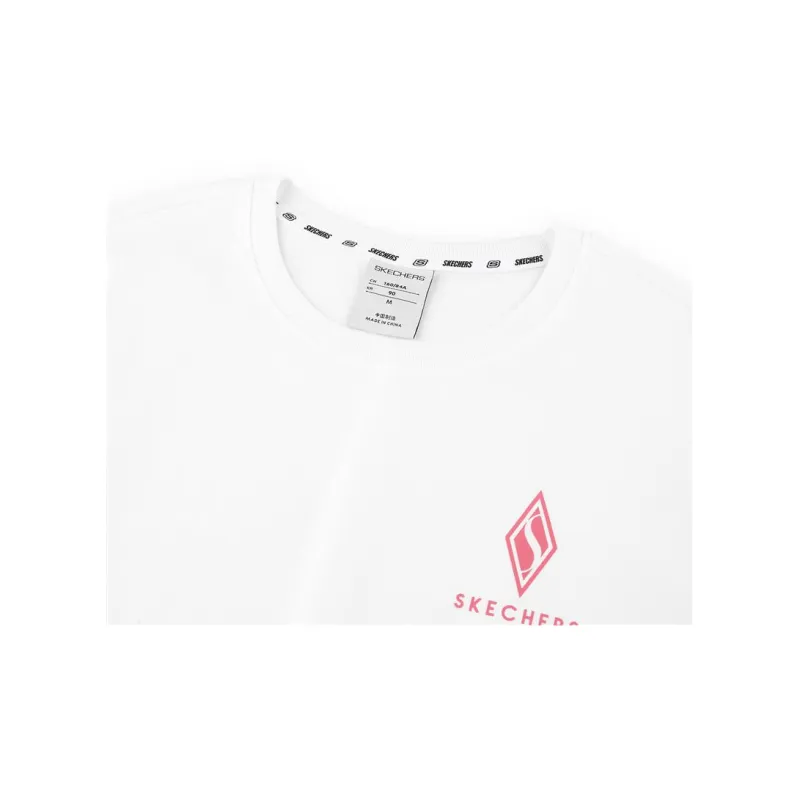 Skechers Diamond Series T Shirts Women's Bright White-2