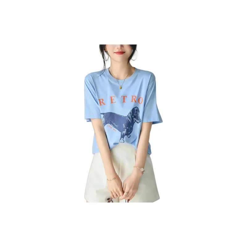Dme T Shirts Women's Blue-1