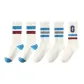 5 Pack (Two Stripes 2+White Sole 2+Letter G)