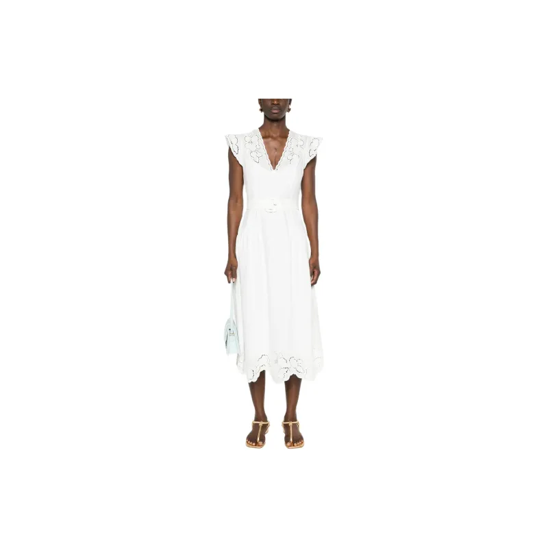 Twinset Kleid Linen Midi Dress-1