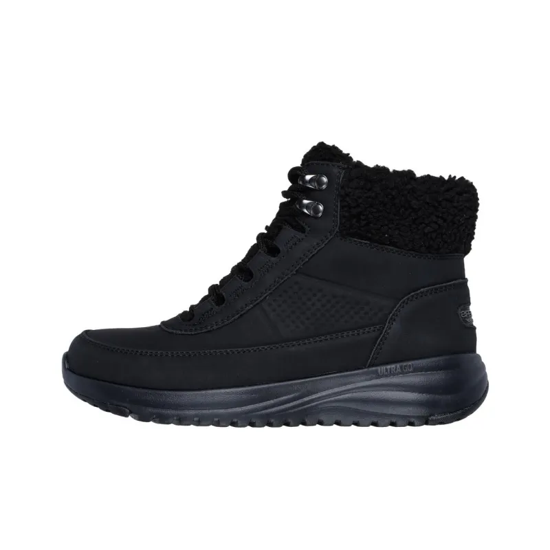 Skechers ON THE GO Anti-Slip And Wear-Resistant Water-Resistant High-Top Trekking Shoes Women's Black-0