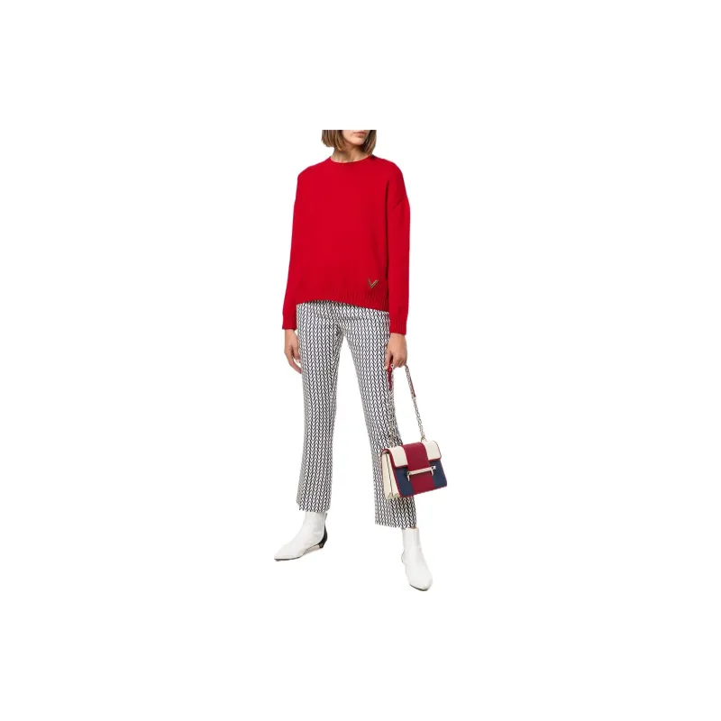 Valentino Cashmere Sweaters Women's Red-2