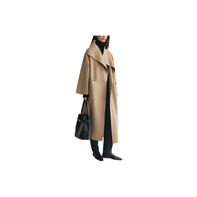 TOTEME Shawl Lapels Open Front Coat-1