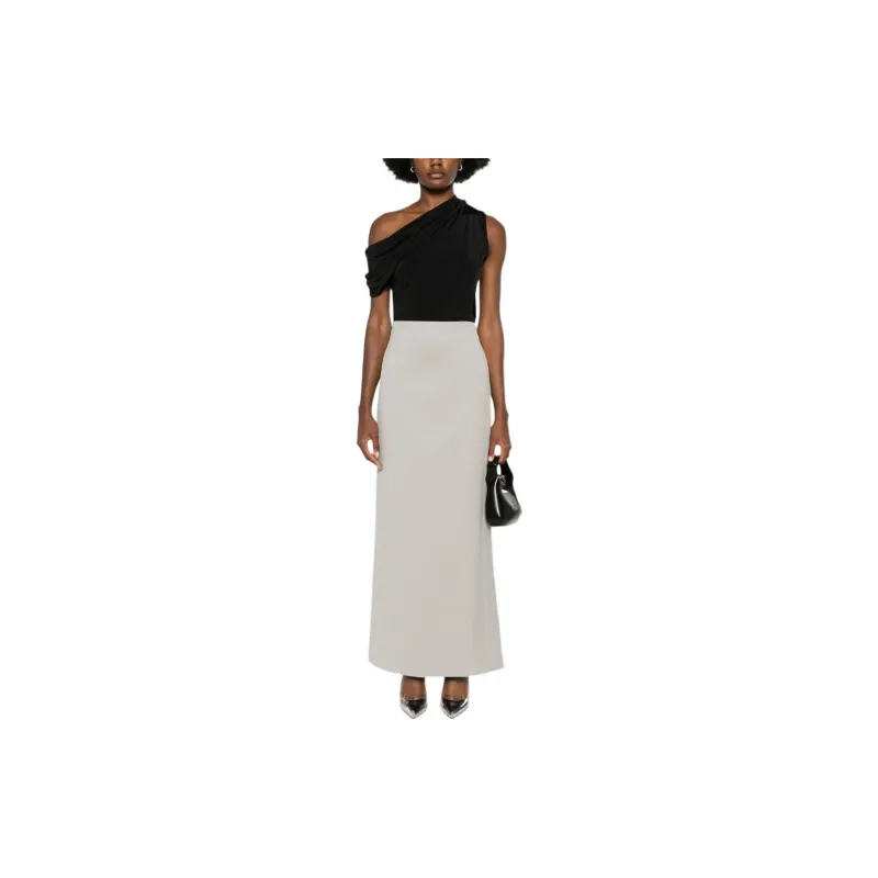 Alexander McQueen One Shoulder Asymmetric Ruched Top-1