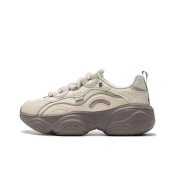LiNing Honey V2 Anti Slip Wear Resistant Low Top Casual Shoes Women's Beige Brown