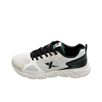 XTEP Cushioned Breathable Slip Resistant Low Top Sprint Running Shoes Men's White Black