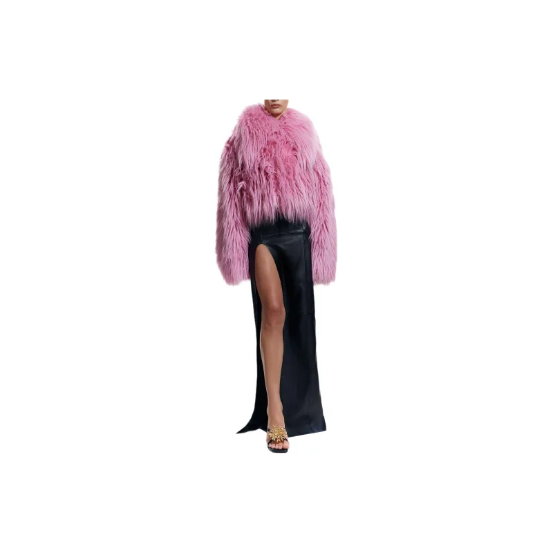 Bimba Y Lola Oversize Faux Fur Jacket-1