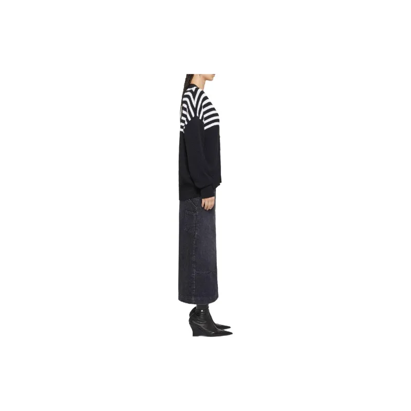 Givenchy 4G Patch Striped Knit Cardigan-3