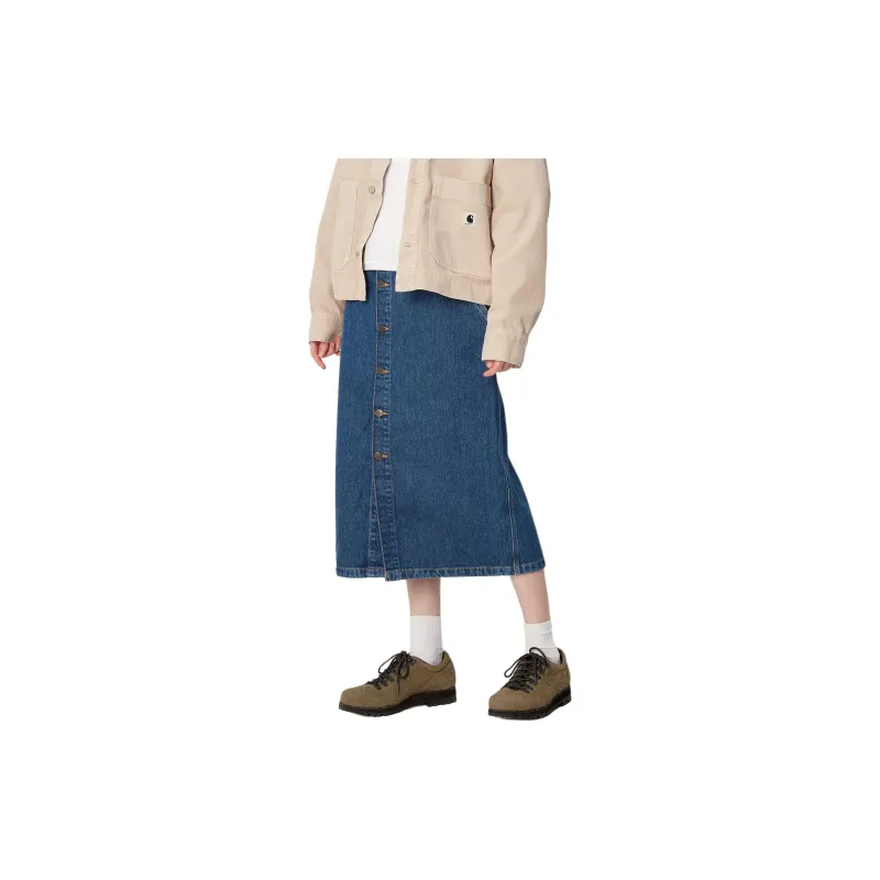 Carhartt WIP Colby Denim Midi Shirt-4