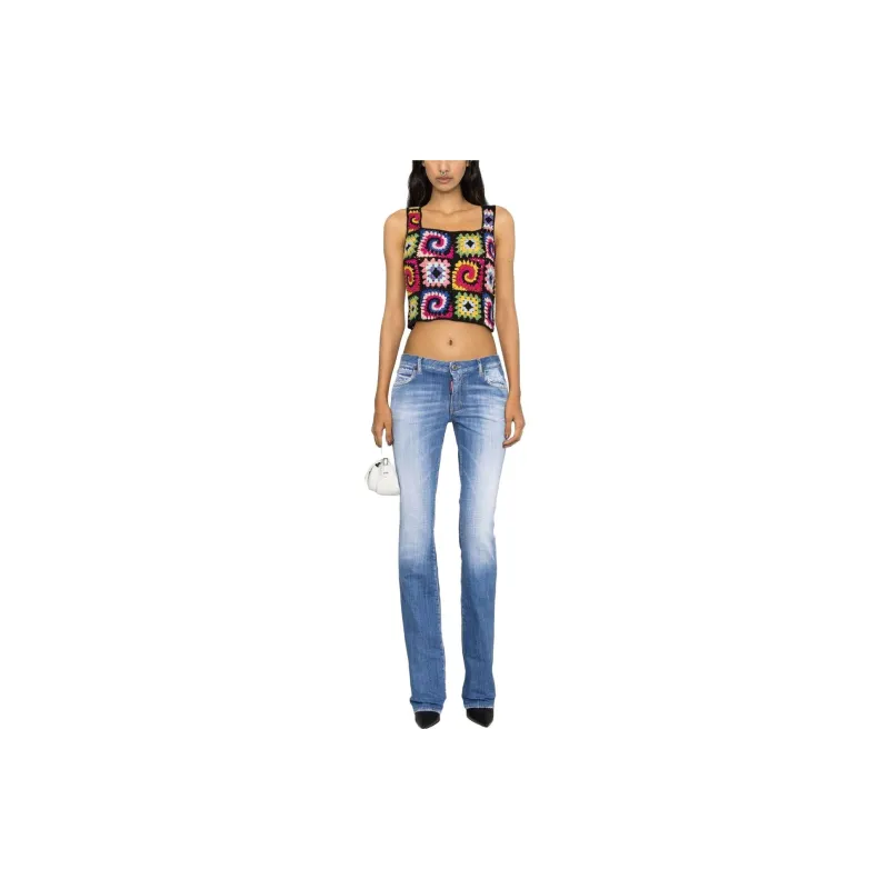 DSQUARED 2 Faded Boot cut Jeans-3