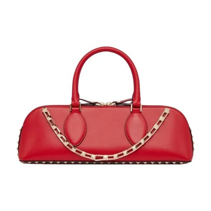 Valentino Garavani Rockstud East West Zip Up Tote Bag-0