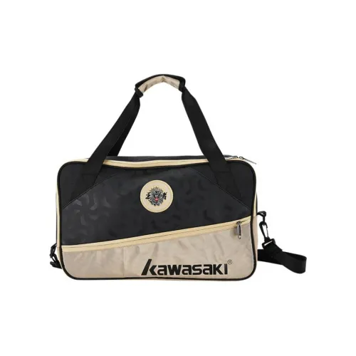 Kawasaki Gym Bags Dark Gray With Gold Accents