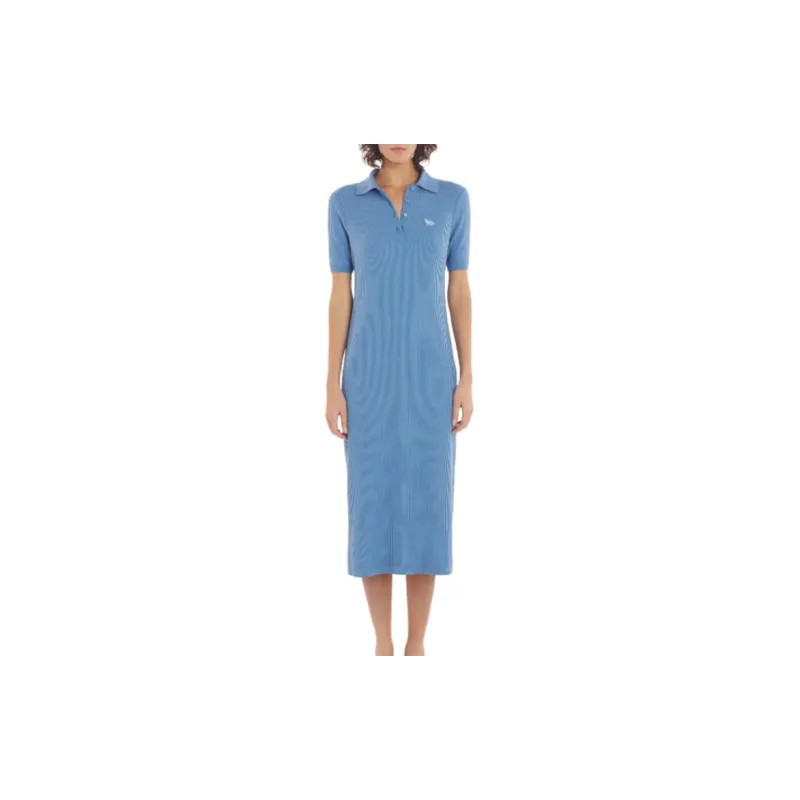 Maison Kitsune Logo Patch Midi Dress-3