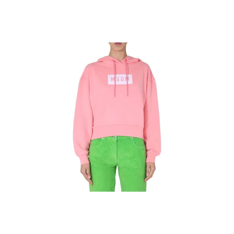 MSGM Box Logo Hoodie-3