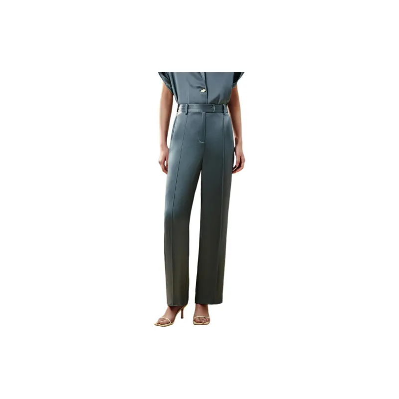 INSUN Casual Pants Women's Slate Blue-2