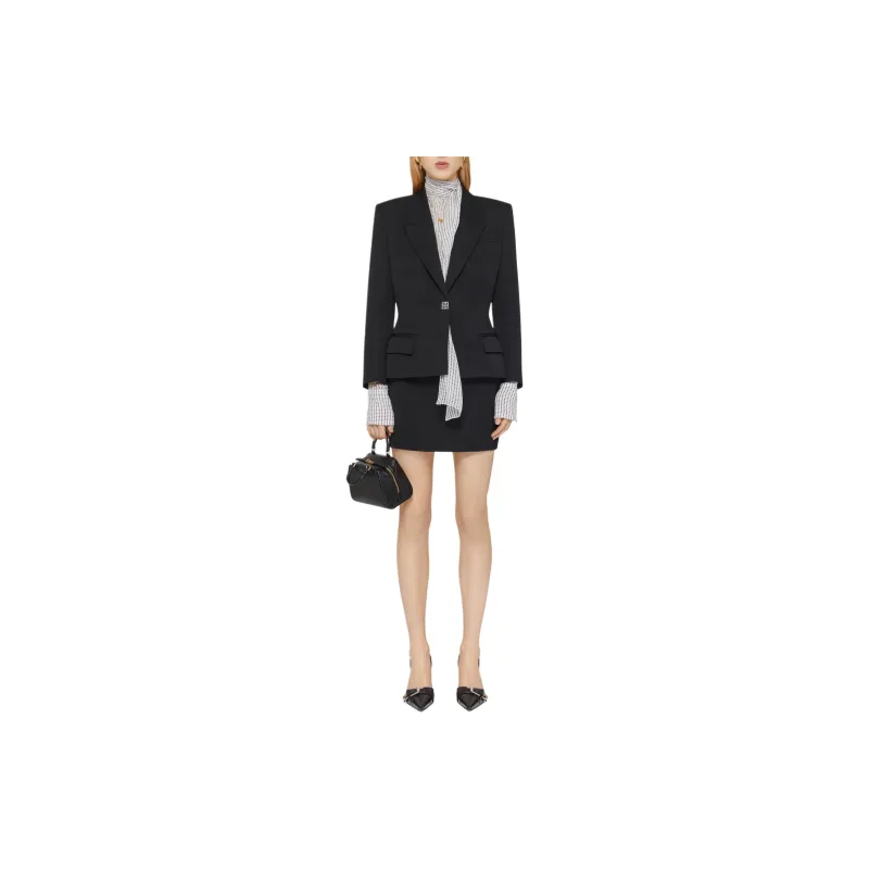 Givenchy 4G Detailed Single Breasted Jacket-1