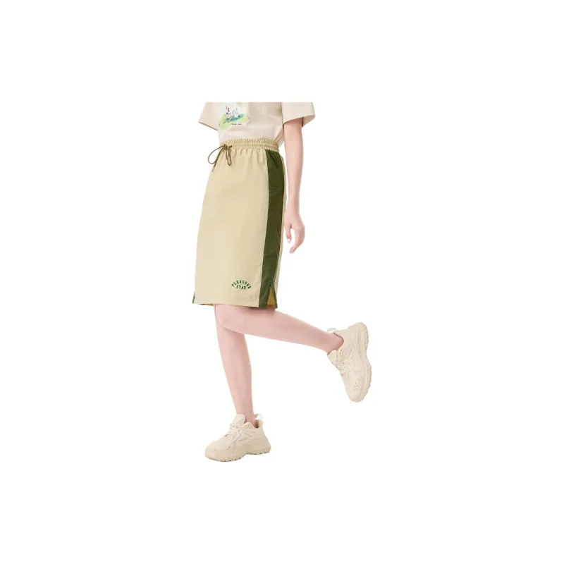 EICHITOO Casual Short Skirts Women's Khaki Trim-4