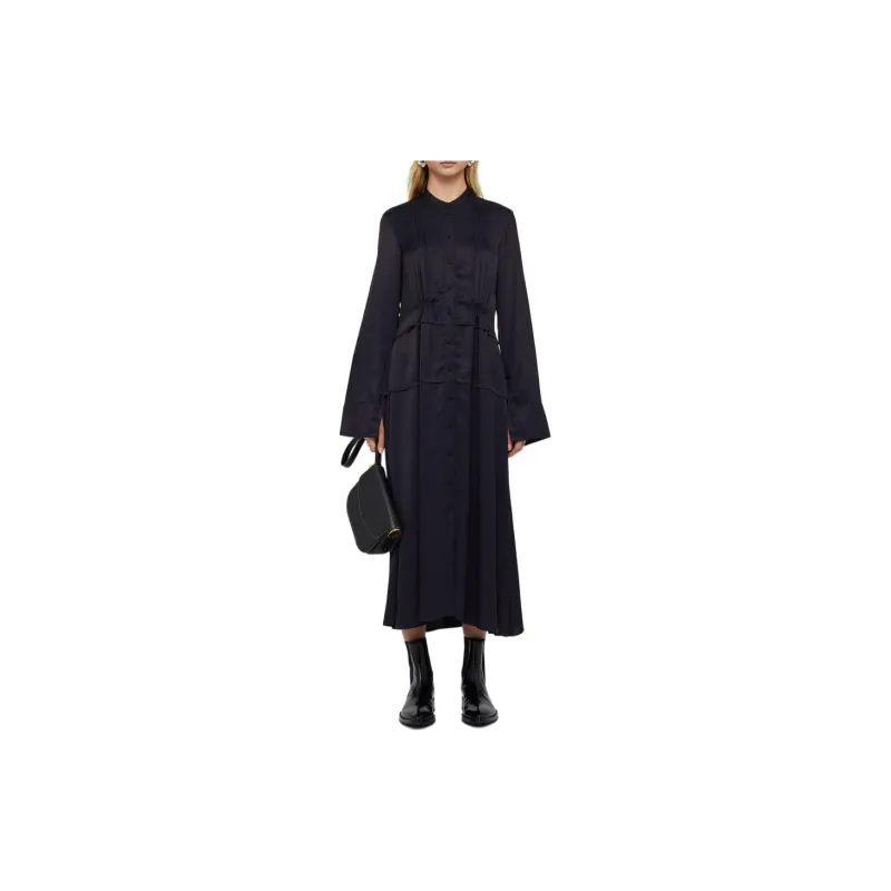 JIL SANDER Long-Sleeved Dresses Women's Black-1