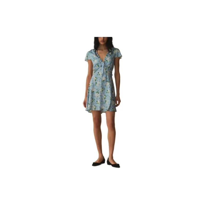 DOEN TAYLA DRESS Short-Sleeved Dresses Women's Blue-1