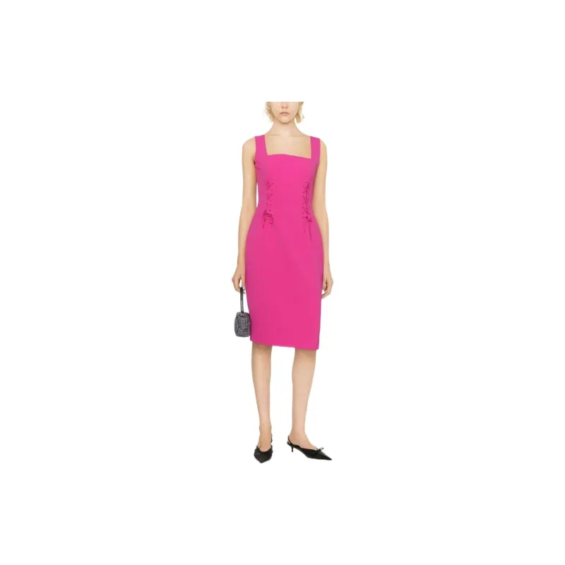 MOSCHINO Sleeveless Crossover-strap Dress-1