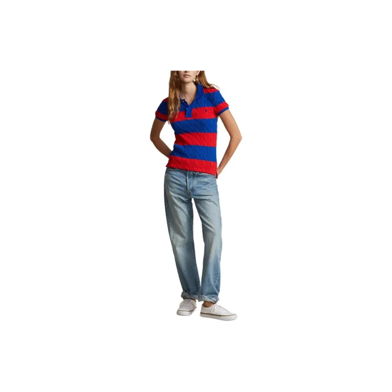 Polo Ralph Lauren SS24 Polo Shirt Women's Petal Red-1