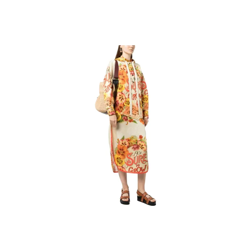 Zimmermann Long-Sleeved Dresses Women's Orange-1