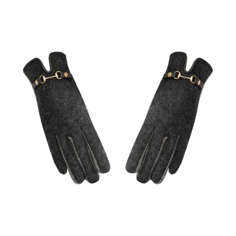 Shizhu Wool Knit Gloves Women's-5