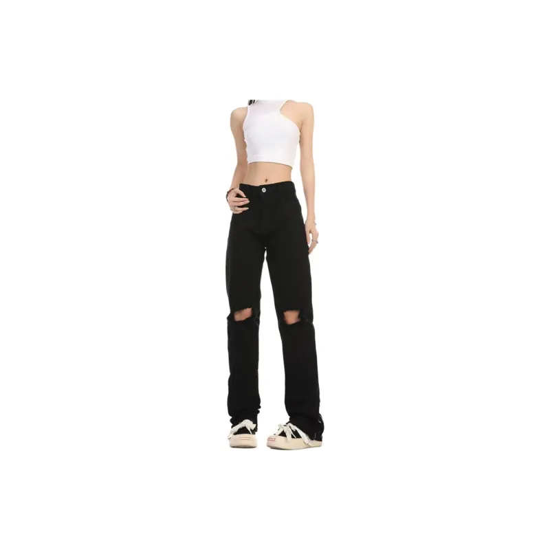 Concubine Zhu Jeans Unisex Black-4