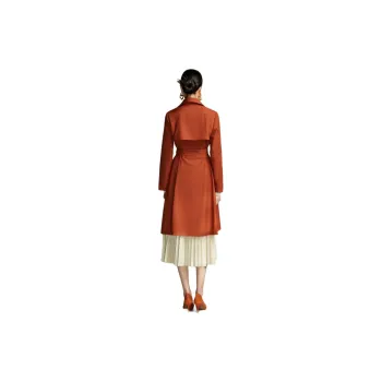 BBLLUUEE Trench Coat Women's Rimu Orange