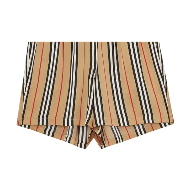 Burberry Icon Stripe Shorts Beige-5