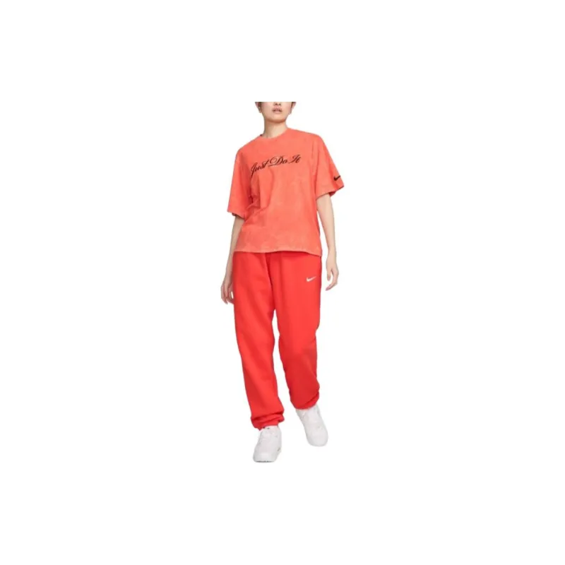 Nike T Shirts Women's Orange-2