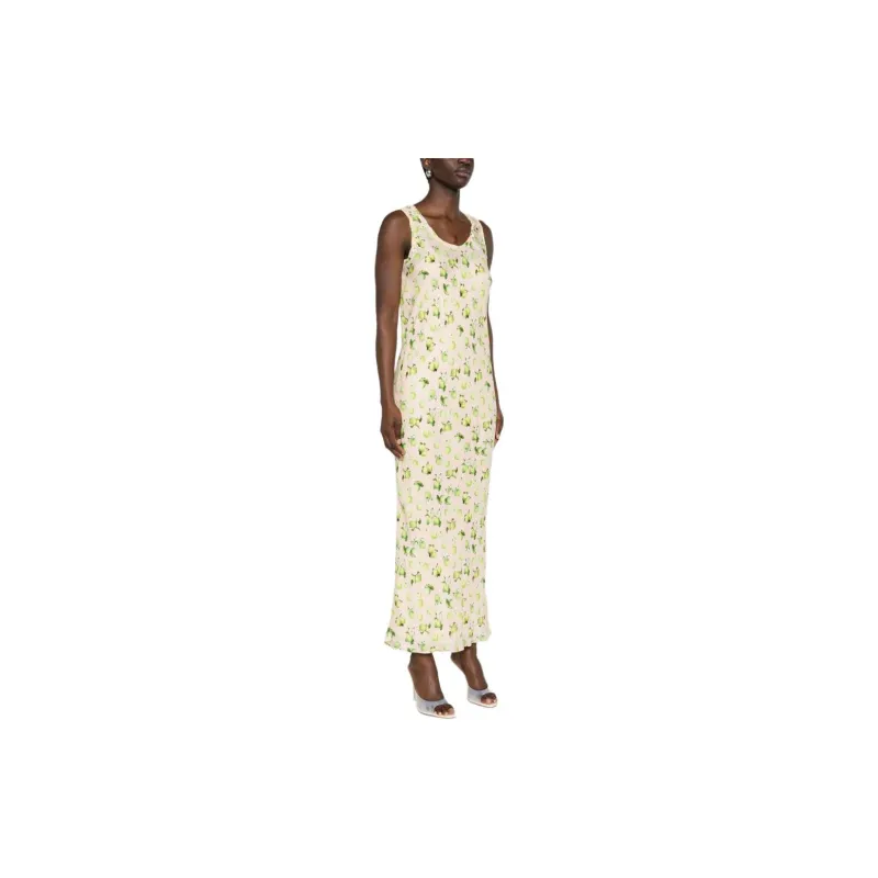 SportMax All Over Patterned Sleeveless Maxi Dress-3