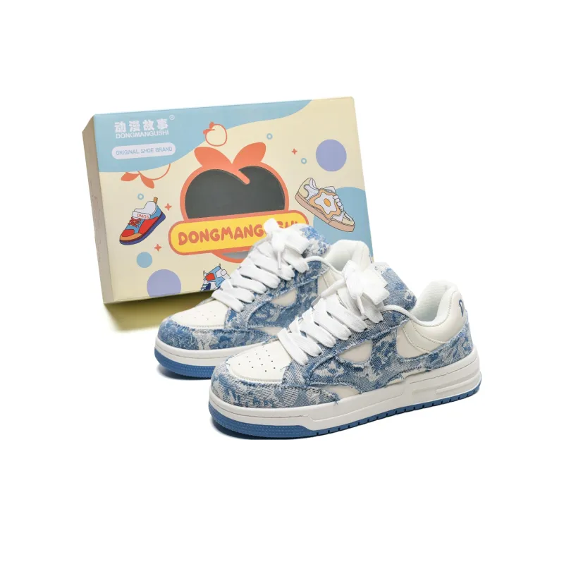 Anime Story Slip Resistant, Abrasion Resistant, Lightweight, Breathable Low Top Skateboard Shoes Unisex Mismatched-0