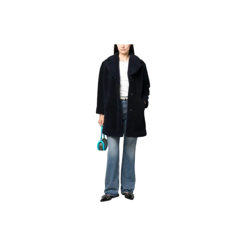 A.P.C Nicolette Brushed Single-breasted Coat-1