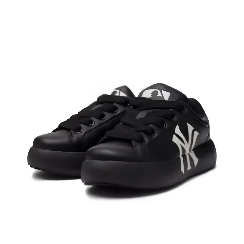 MLB Chunky Classic 24SS Cushioning, Abrasion Resistant, Height Increasing Low Top Casual Shoes Unisex Black-2