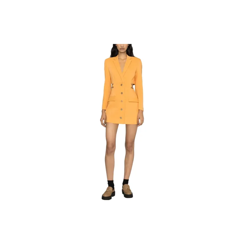 Maje Long-Sleeved Dresses Unisex Yellow-2