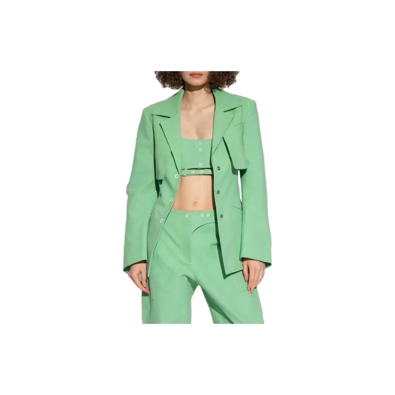 GANNI Single Breasted Tailored Blazer-2