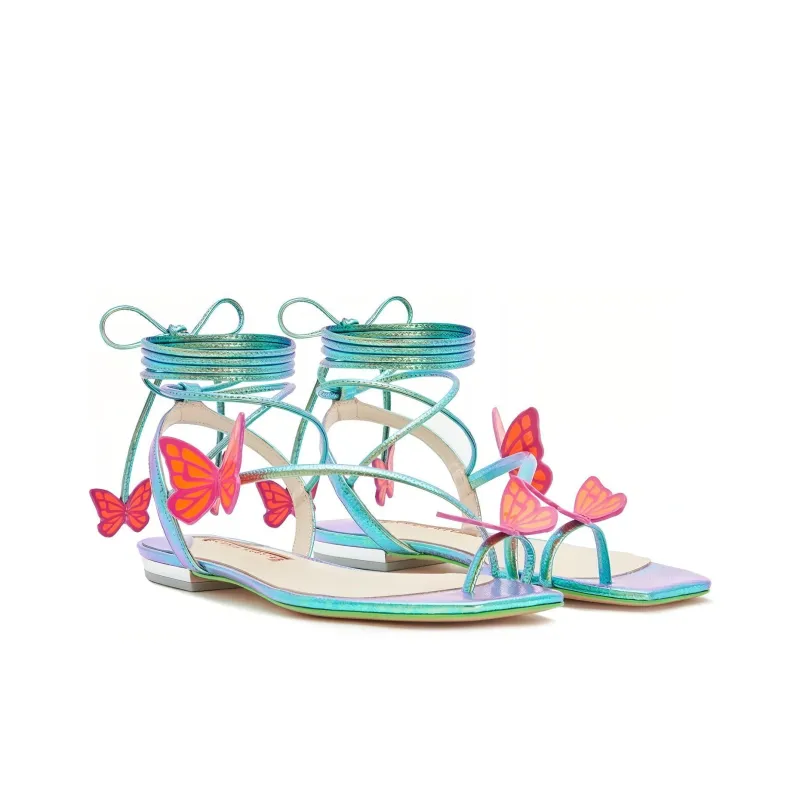Sophia Webster Vanessa Strap Sandals Women's Turquoise-1