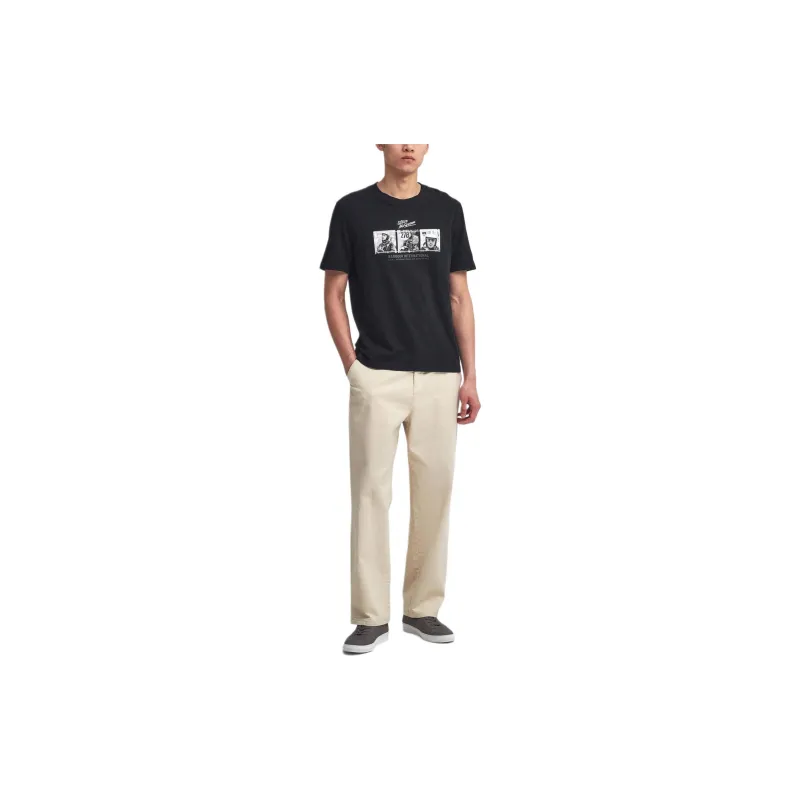 BARBOUR SS24 T Shirt Men's Black-1